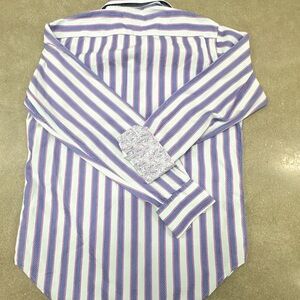 Men’s Robert graham cotton shirt with fold up flowered sleeves NWT X-Large